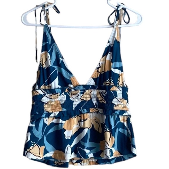 ROXY Floral Simple Blossom Tank Top Size S M L - Picture 5 of 9